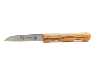 H.Herder Solingen 2 Küchenmesser / Schälmesser 17,5/15,8cm  Spezialstahl rostfrei Olive