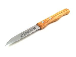 H. Herder Solingen Küchenmesser 17,5cm Wellenschliff rostfrei Olive