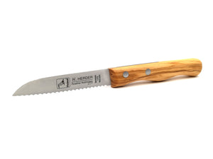 H. Herder Solingen Küchenmesser 17,5cm Wellenschliff rostfrei Olive