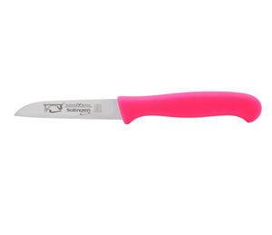 5 Solingen Messer im Set Brotmesser Kochmesser Buckelsmesser Gemüsemesser Schälmesser Sonderfarbe Neon Pink