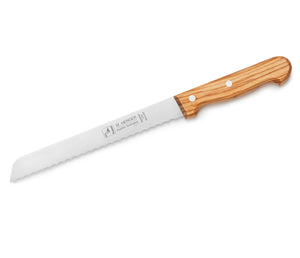 H. Herder Solingen 3er-Set Küchenmesser Santoku Kochmesser Brotmesser OLIVE