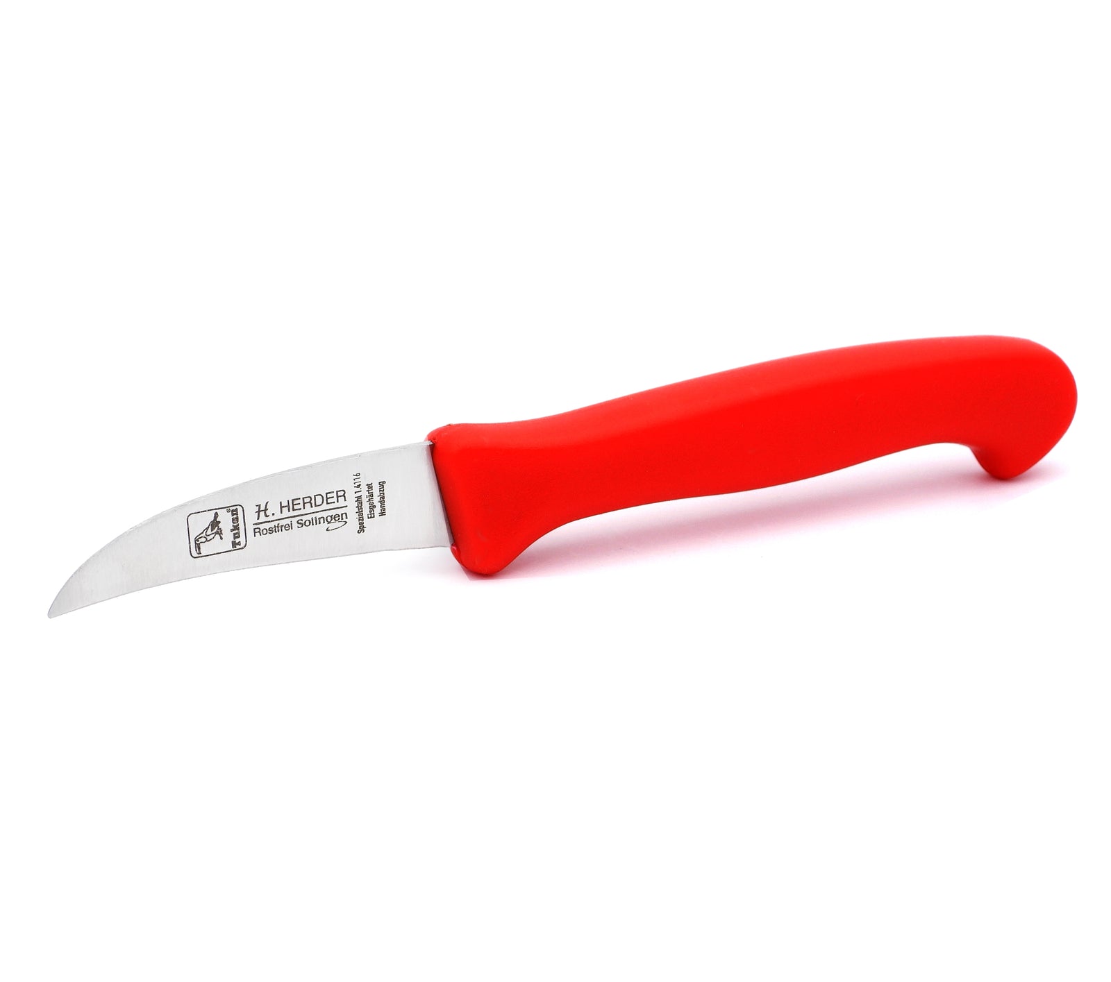 Solinger Schälmesser 15,5cm EL. / H.  Herder Kunststoff Solingen farbig
