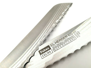 5 Herder Solingen Brotmesser Solinger Buckelsmesser Brötchenmesser schwarz Set