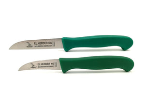 2 Herder Solingen  Küchenmesser + Schälmesser 17,5 / 15,5cm rostfrei Kunststoff
