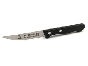 EL.Herder Solingen Küchenmesser "Rückenspitz" 17,8cm rostfrei POM Schwarz