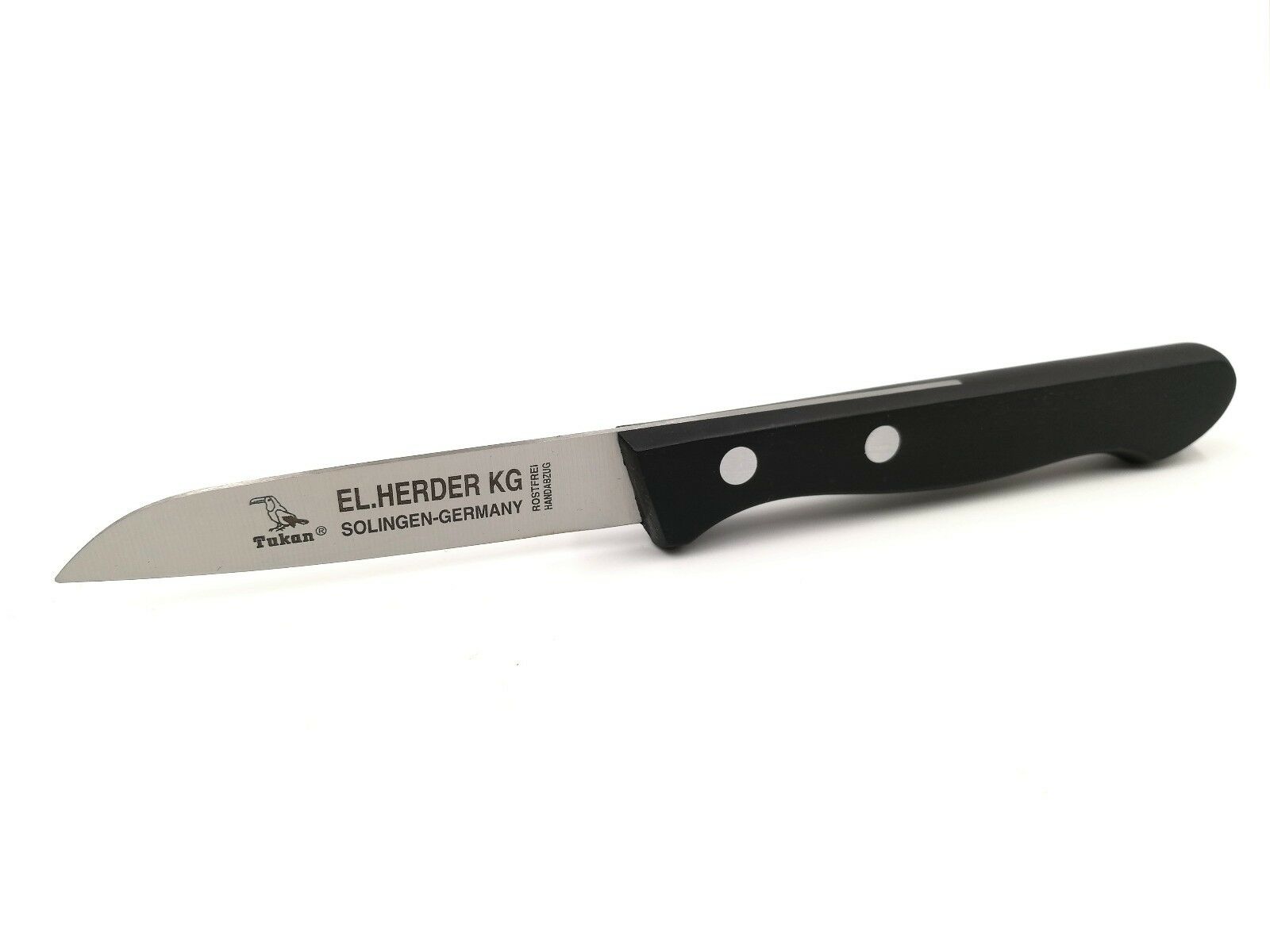 EL.Herder Solingen Küchenmesser 17,5cm Spezialstahl rostfrei POM Schwarz