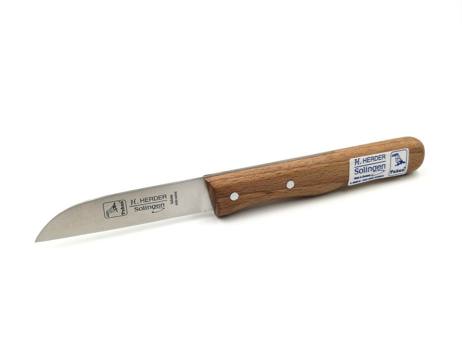 H.Herder Solingen Küchenmesser 16cm  Gußstahl nicht rostfrei Buche