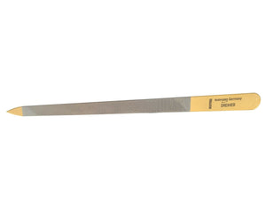 Profi Nagelfeile Solingen Dreihieb Metallfeile mit 999 Gold 24K 18cm Edelstahl