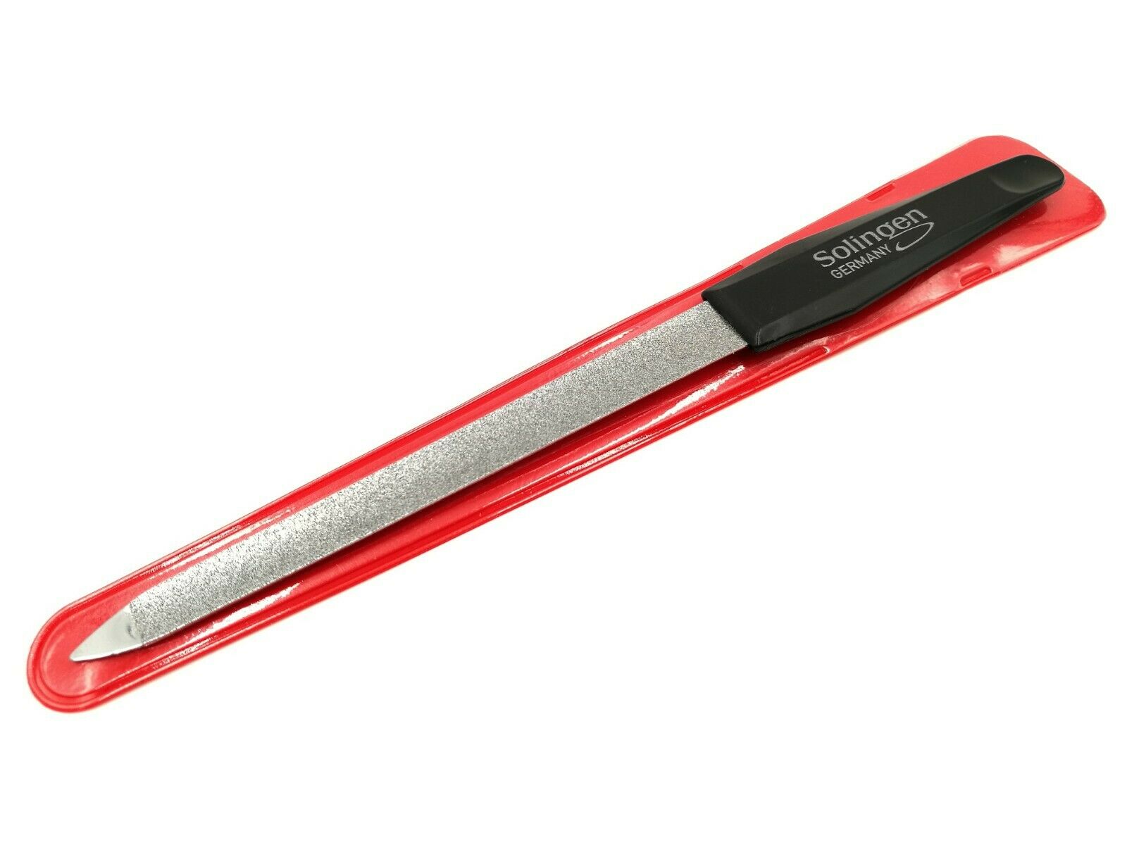 Solinger Profi Hohlnagelfeile Saphir Hohlfeile gebogen schwarz 17,5 cm