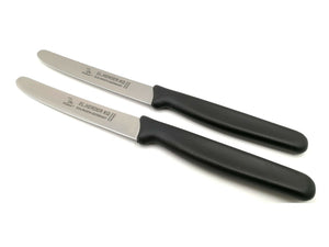 2 Solinger Brötchenmesser Herder Solingen Buckelsmesser Frühstücksmesser rostfrei