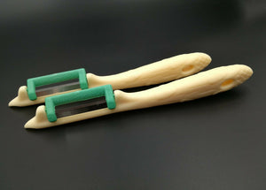 2 Solinger Sparschäler für Rechts- und Linkshänder Kunststoff extra scharf