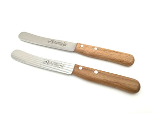 2 H. Herder Solingen Buckelsmesser Frühstücksmesser 22cm rostfrei Buche