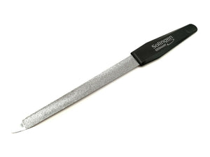 3 Solinger Profi Hohlnagelfeilen Saphir Hohlfeile gebogen schwarz 17,5 cm