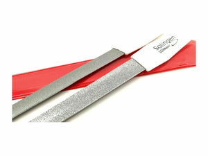 3 Solinger Profi Hohlnagelfeilen Saphir Hohlfeile gebogen weiß 17,5 cm