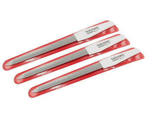 3 Solinger Profi Hohlnagelfeilen Saphir Hohlfeile gebogen weiß 17,5 cm