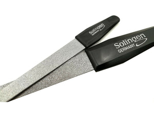 3 Solinger Profi Nagelfeilen Saphir Schwarz 10 cm - 15,6cm