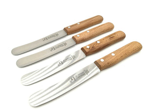 4 H. Herder Solingen Frühstücksmesser Buckelsmesser 22cm stark rostfrei Buche