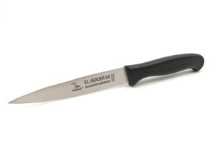 El.Herder Solingen 3 Küchenmesser / Schälmesser / Mittelspitz schwarz SET
