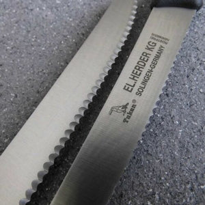 Brötchenmesser Solingen 21cm  extra scharfer Wellenschliff  rostfrei EL.Herder