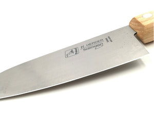 Solingen Santoku Kochmesser Herder 29cm Santokumesser nicht rostfrei Gußstahl