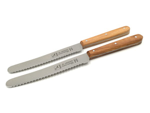 6 Solinger Brötchenmesser Frühstücksmesser Küchenmesser Solingen Tischmesser olive