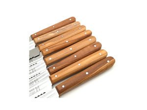 6 Solinger Brötchenmesser Frühstücksmesser Küchenmesser Solingen Tischmesser olive