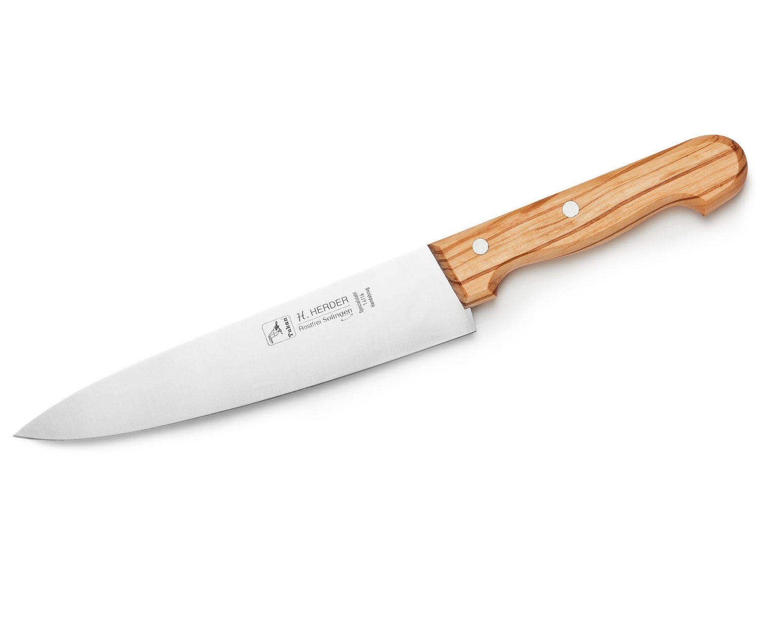 H. Herder Solingen Kochmesser 34cm Olive extra scharfer Handabzug rostfrei
