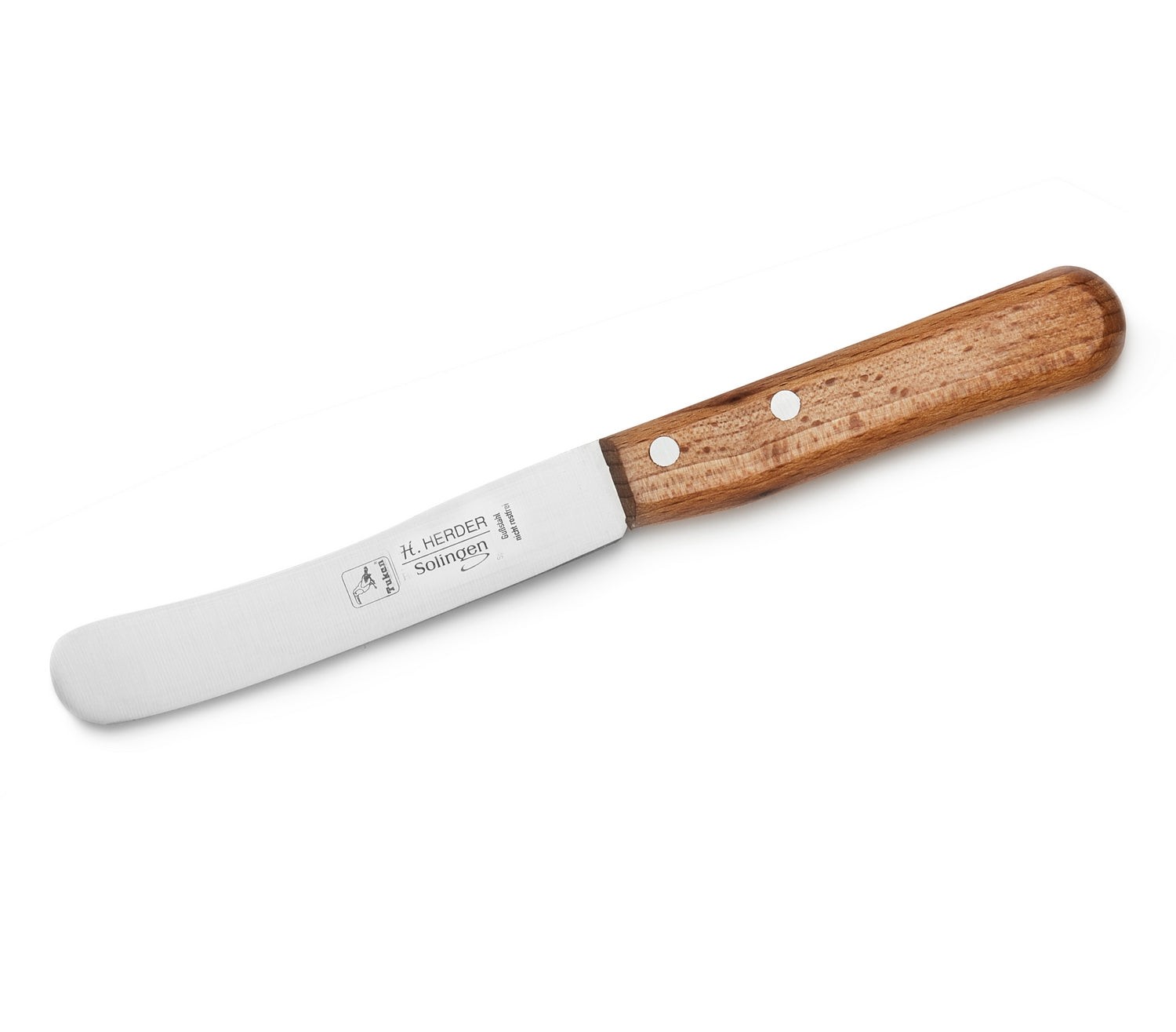 Buckelsmesser H. Herder Solingen Carbon Frühstücksmesser 21,5cm nicht rostfrei Buche